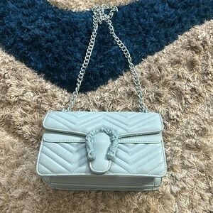 Brand new baby blue shoulder purse
